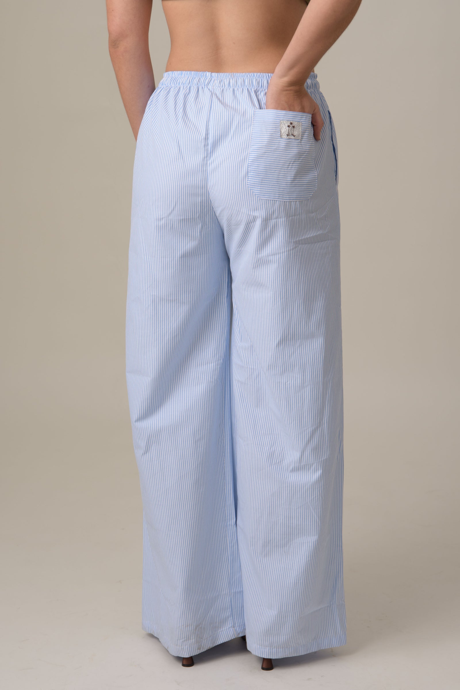 COTTON PANTS CIELO
