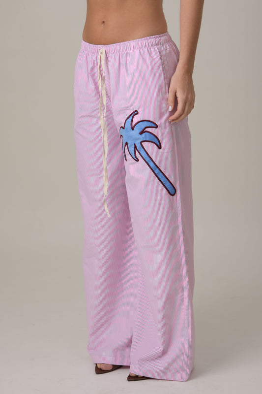 COTTON PANTS GRANATE