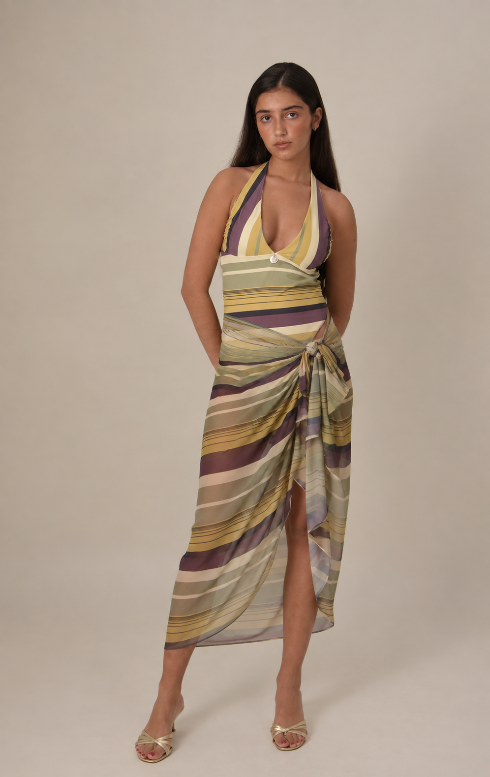 set halter + pareo